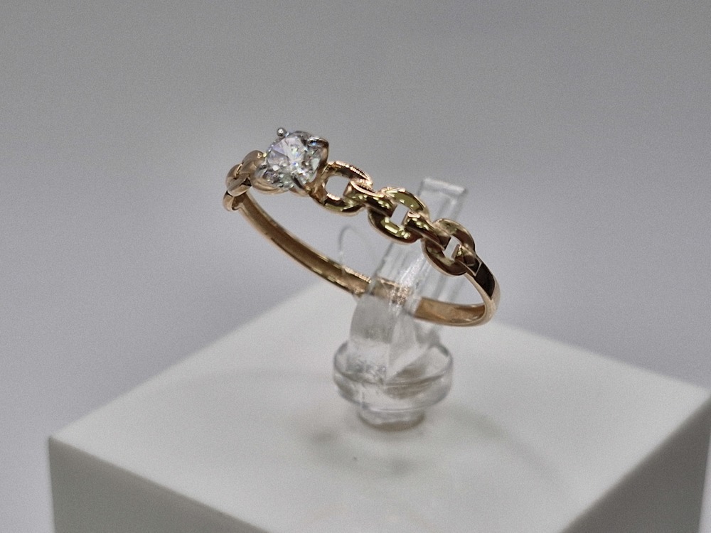 КОЛЬЦО С КАМНЕМ (Au 585)