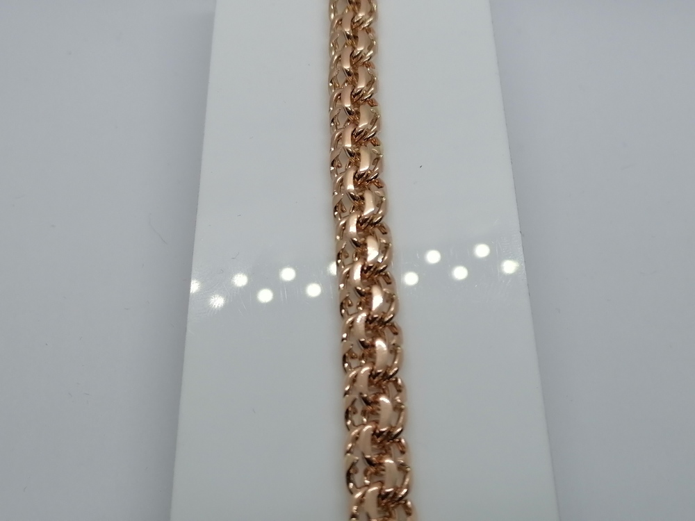 БЛБ585 БРАСЛЕТ ПОЛНОВЕСНЫЙ Бисмарк (Au 585)