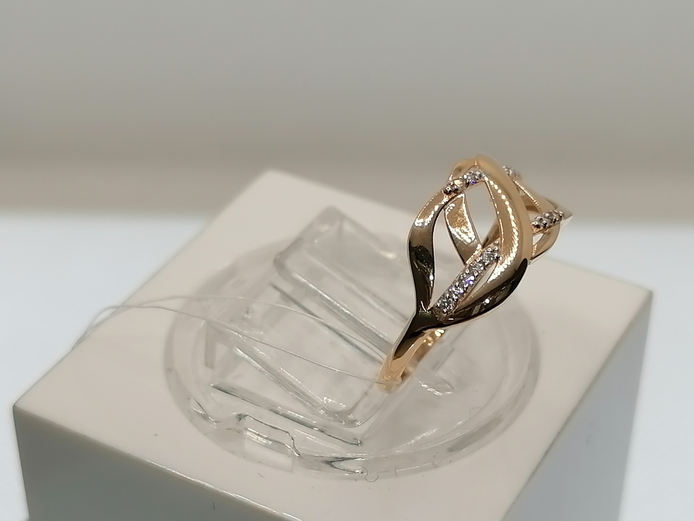 КОЛЬЦО С КАМНЯМИ (Au 585)