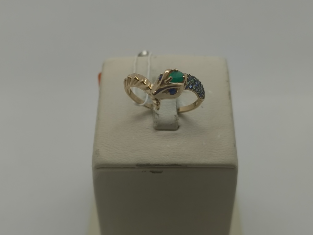 КОЛКМИ585 КОЛЬЦО С КАМНЯМИ (Au 585)