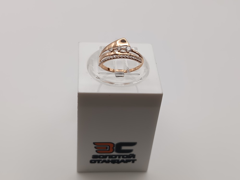 КОЛЬЦО С КАМНЯМИ (Au 585)