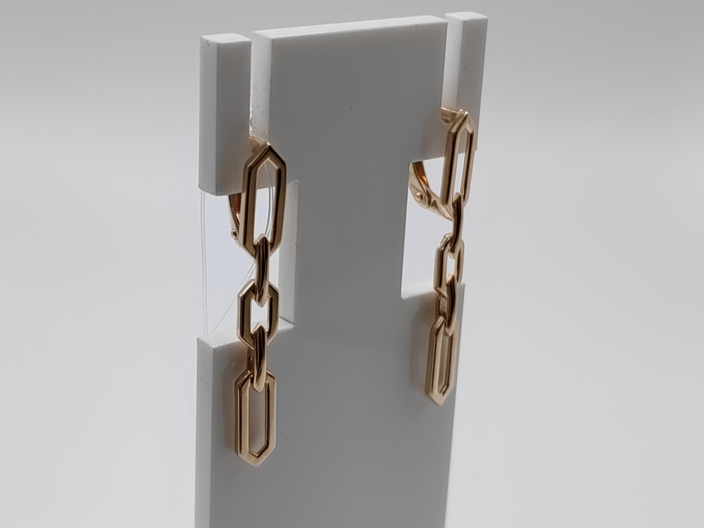 СЕРЬГИ БЕЗ КАМНЯ (Au 585)