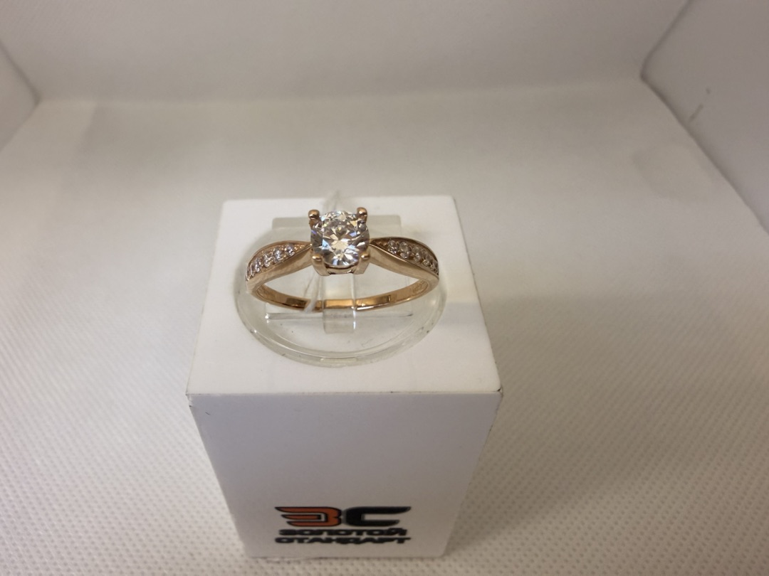 КОЛКМИ585 КОЛЬЦО С КАМНЯМИ (Au 585)