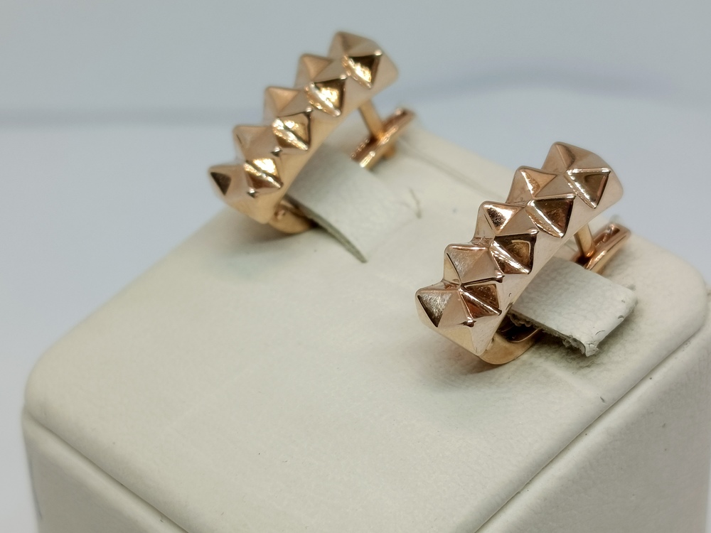 СЕРЬГИ БЕЗ КАМНЯ (Au 585)