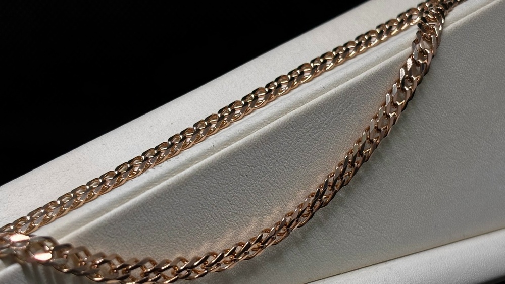 ЦЕПЬ ПОЛНОВЕСНАЯ Ромб двойной (Au 585)