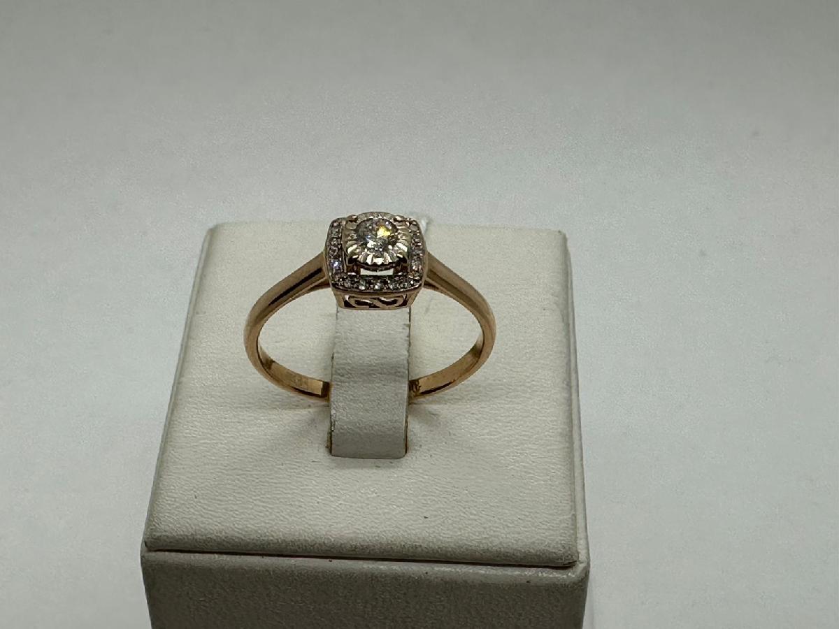 КОЛЬЦО БРИЛЛИАНТ Au 585