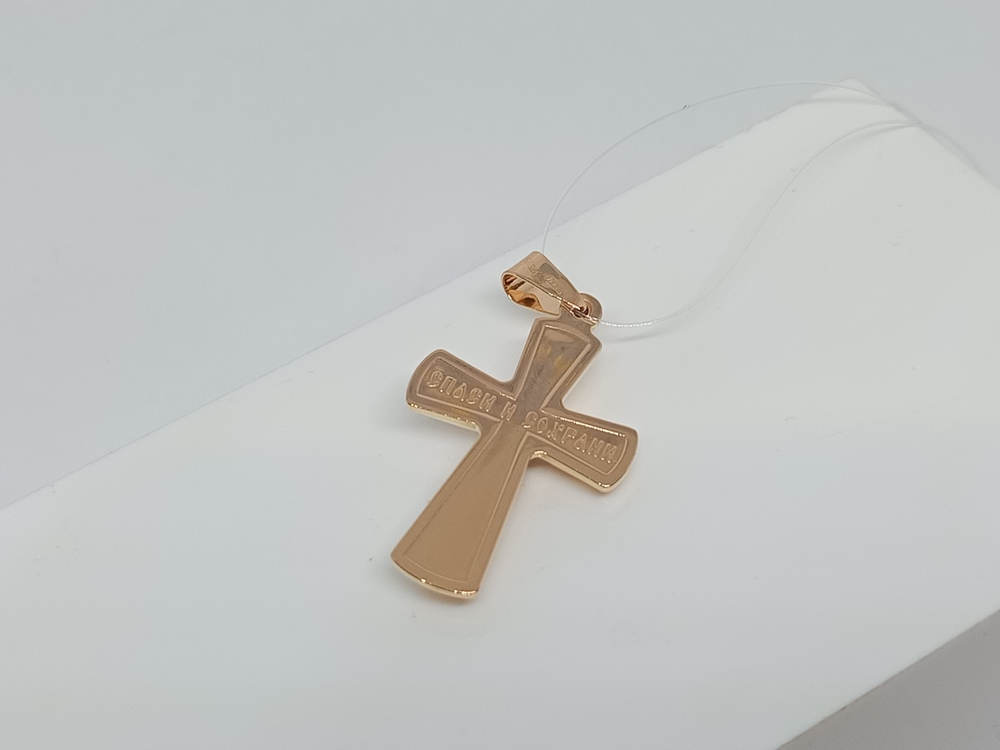 ПОДВЕСКА КРЕСТ без камня (Au 585)