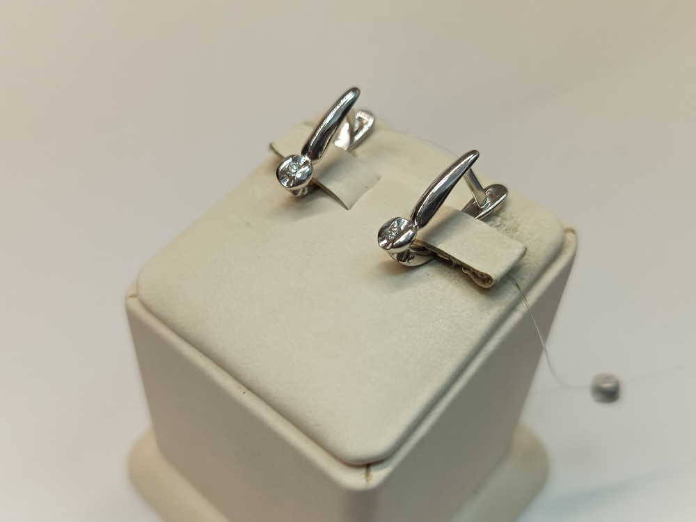 СЕРЬГИ БРИЛЛИАНТ (Ag 925)