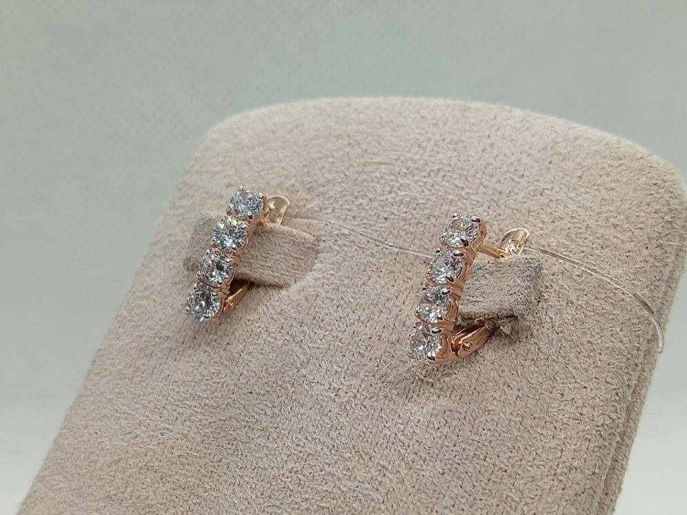 СЕРЬГИ С КАМНЯМИ (Au 585)