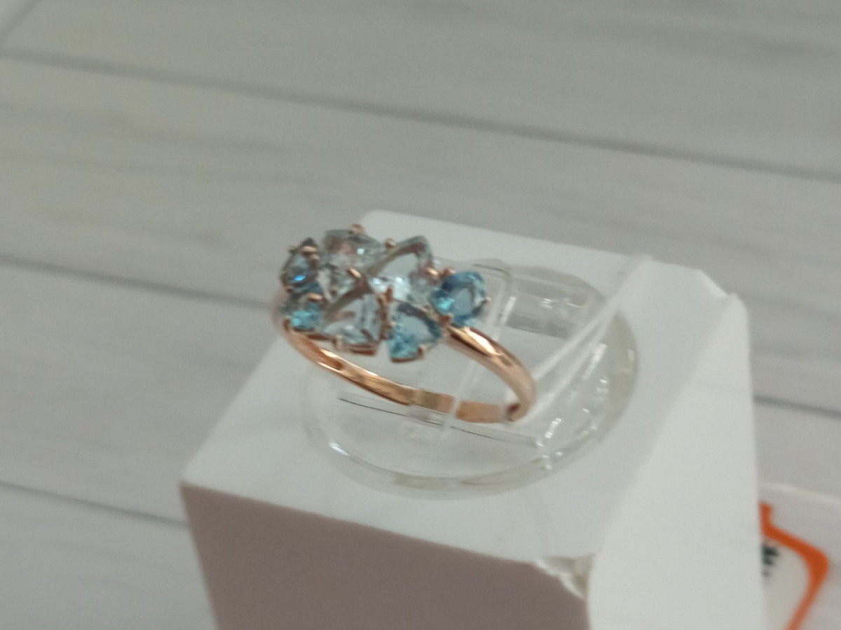 КОЛКМИ585 КОЛЬЦО С КАМНЯМИ (Au 585)