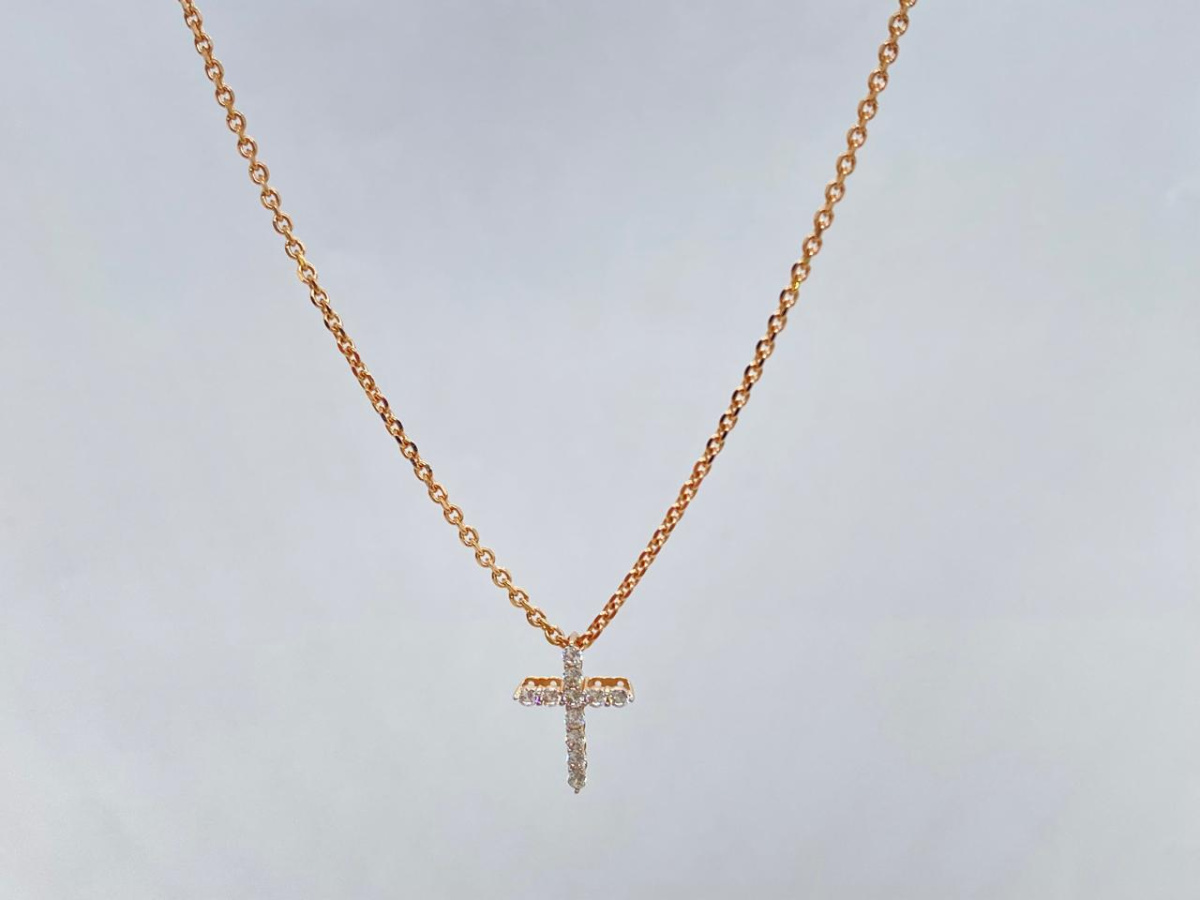 КОЛЬЕ С КАМНЯМИ (Au 585)