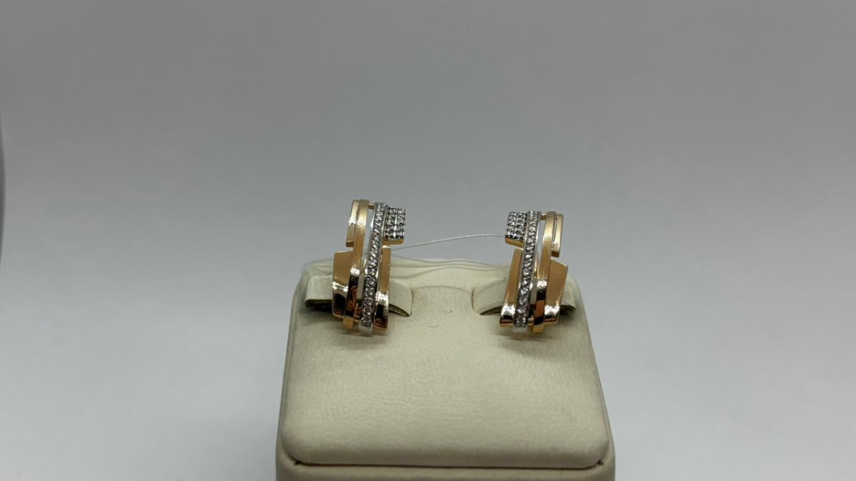 СЕРЬГИ С КАМНЯМИ (Au 585)