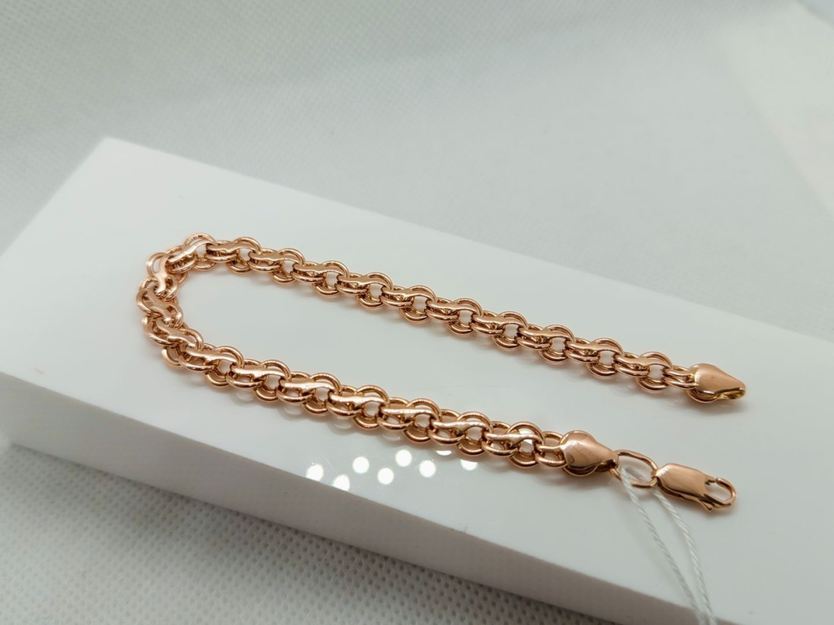 БРАСЛЕТ ПОЛНОВЕСНЫЙ Ручеек Au 585