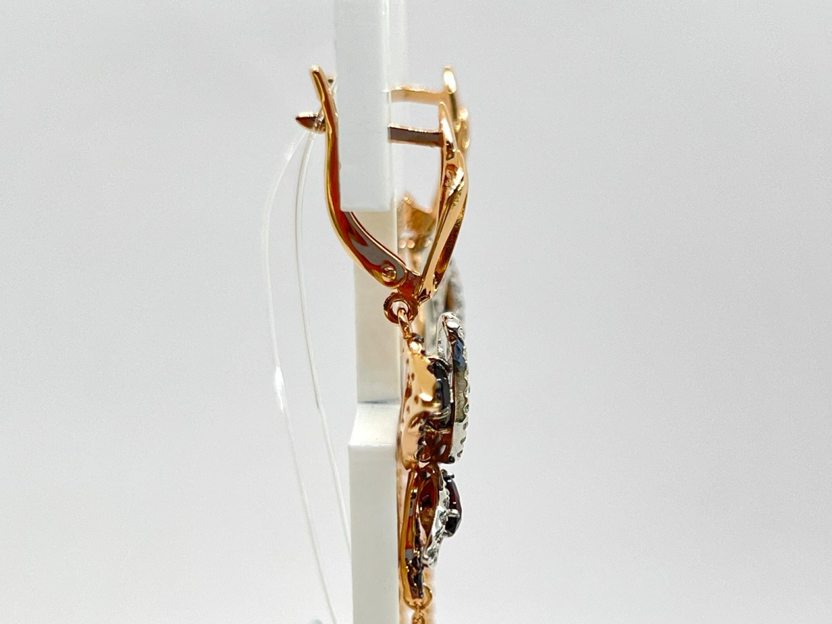 СЕРЬГИ С КАМНЯМИ (Au 585)