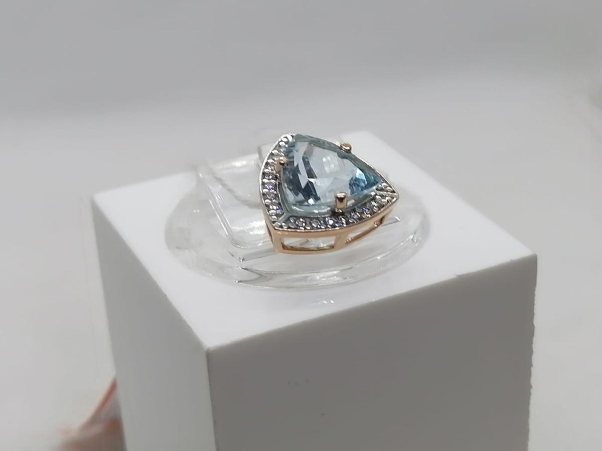 ПОДКМИ585 ПОДВЕСКА С КАМНЯМИ (Au 585)