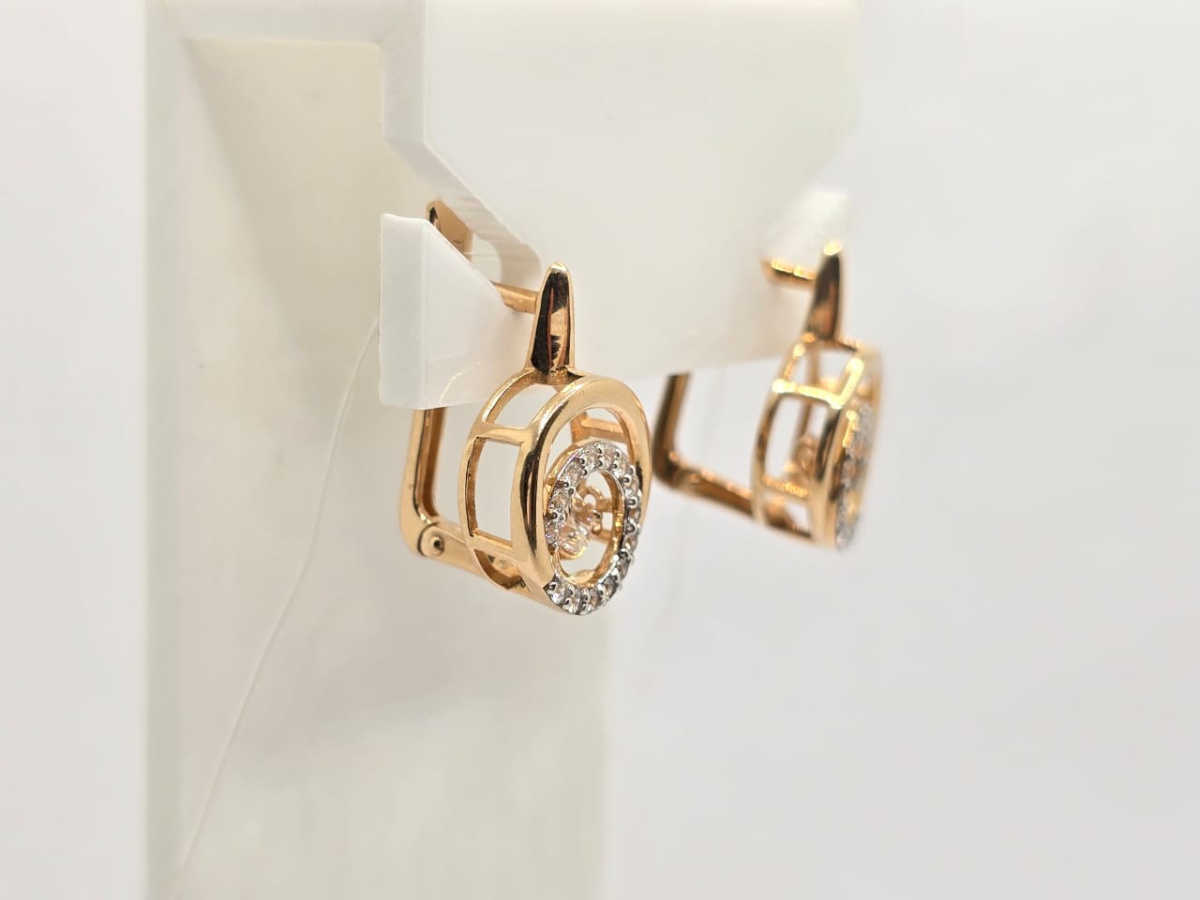 СЕРЬГИ С КАМНЯМИ (Au 585)