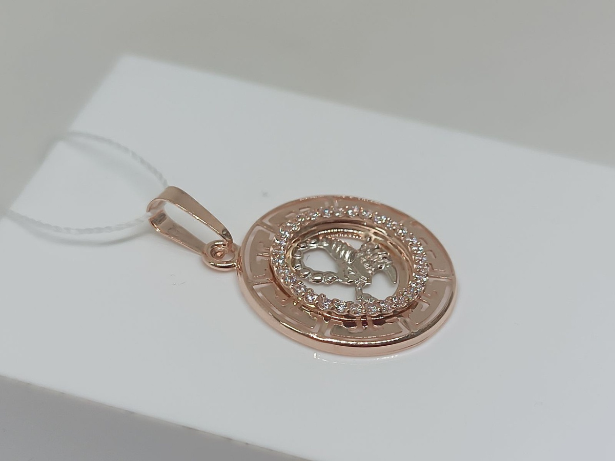 ПОДВЕСКА ЗНАК ЗОДИАКА СКОРПИОН (Au 585)