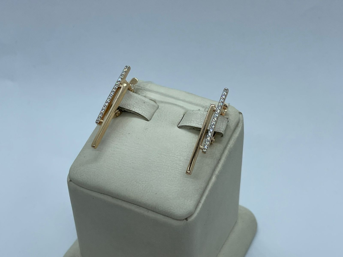 СЕРЬГИ С КАМНЯМИ (Au 585)