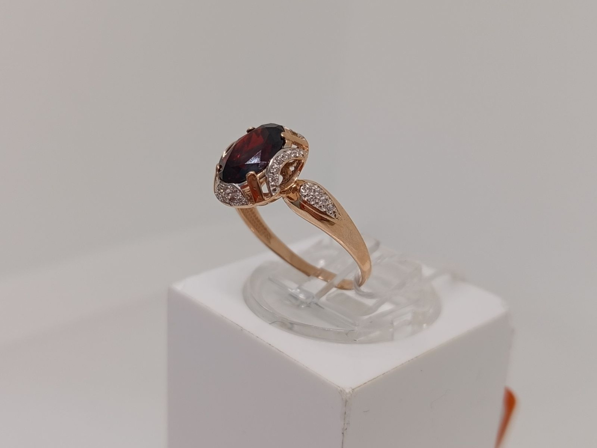 КОЛКМИ585 КОЛЬЦО С КАМНЯМИ (Au 585)