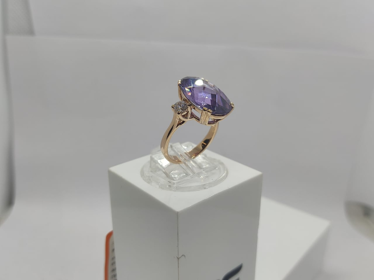 КОЛКМИ585 КОЛЬЦО С КАМНЯМИ (Au 585)