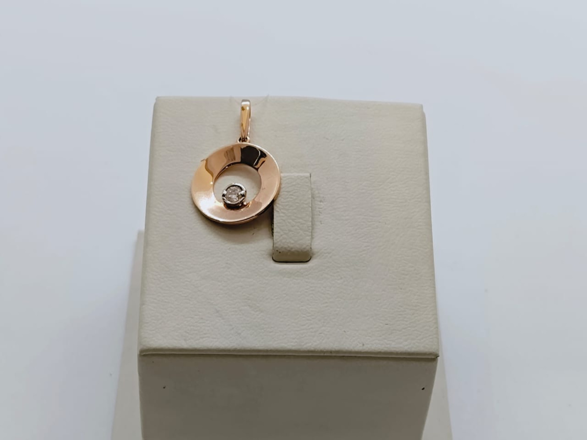 10116400 ПОДВЕСКА С КАМНЕМ (Au 585)