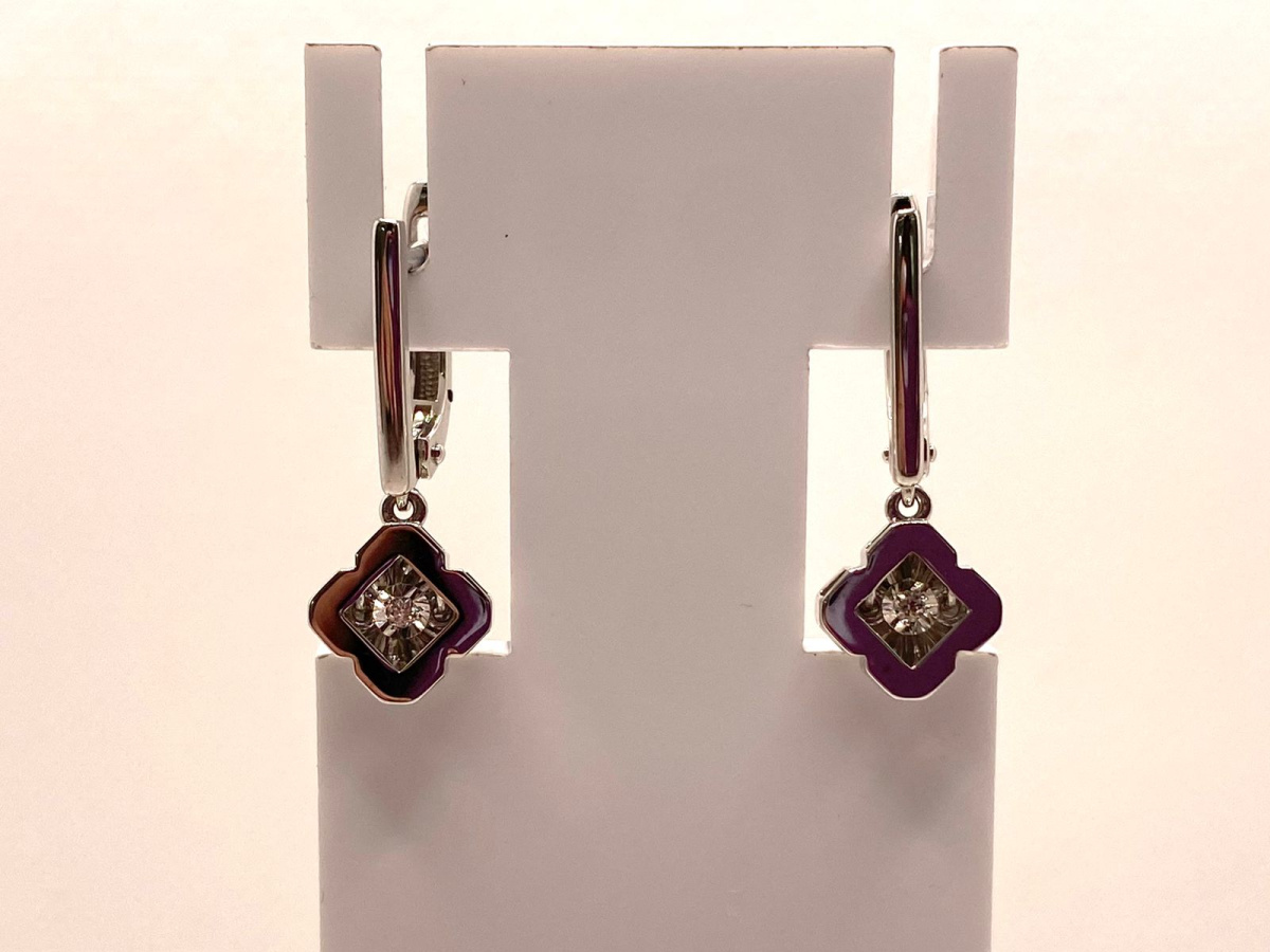 02-12-5915-11-00-1 СЕРЬГИ БРИЛЛИАНТ (Au 585)