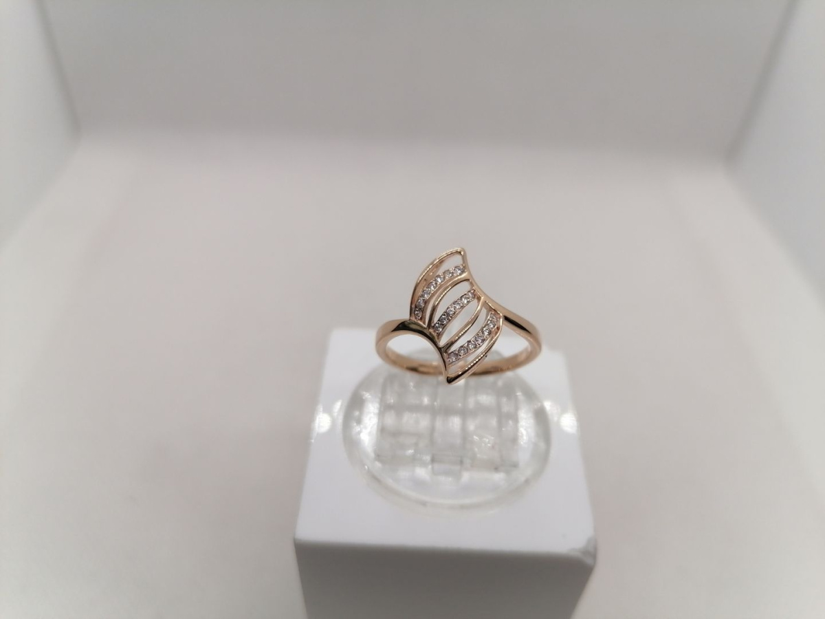 КОЛЬЦО С КАМНЯМИ (Au 585)