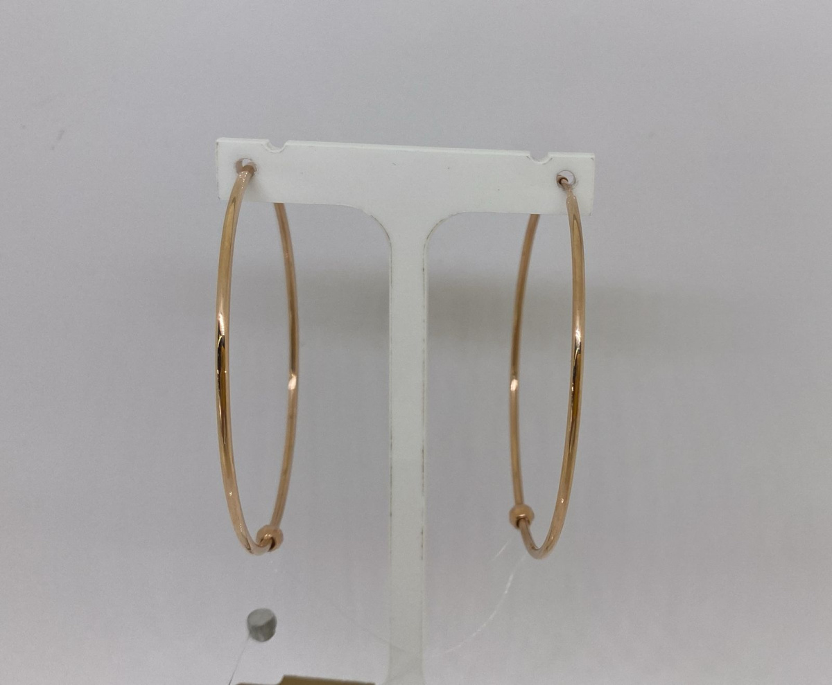 СЕРЬГИ КОНГО без камня (Au 585)