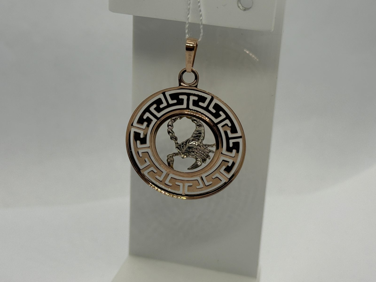 ПОДВЕСКА ЗНАК ЗОДИАКА СКОРПИОН (Au 585)