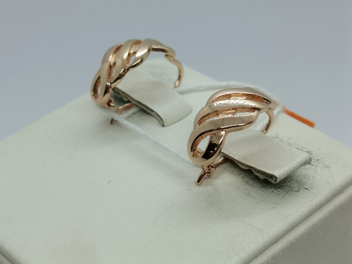 СЕРЬГИ БЕЗ КАМНЯ (Au 585)