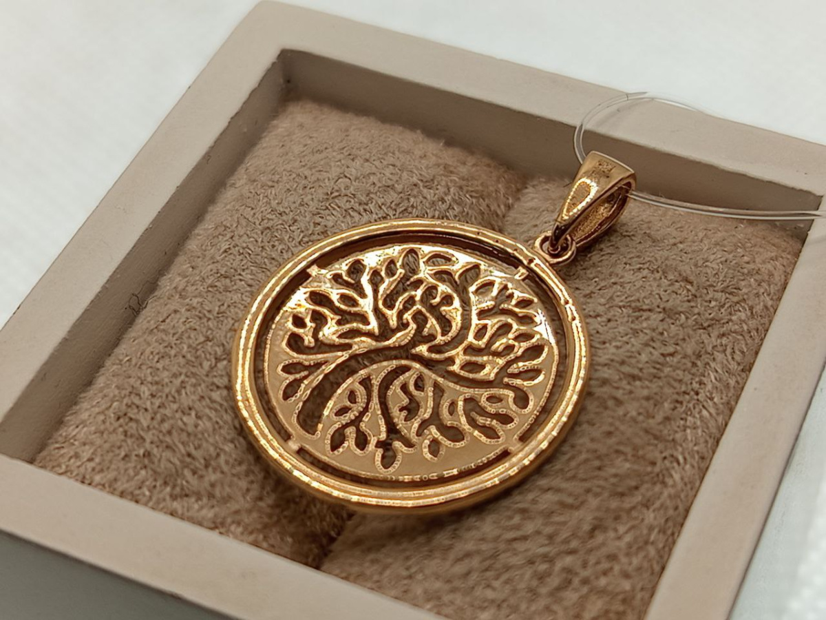 ПОДВЕСКА С КАМНЯМИ (Au 585)