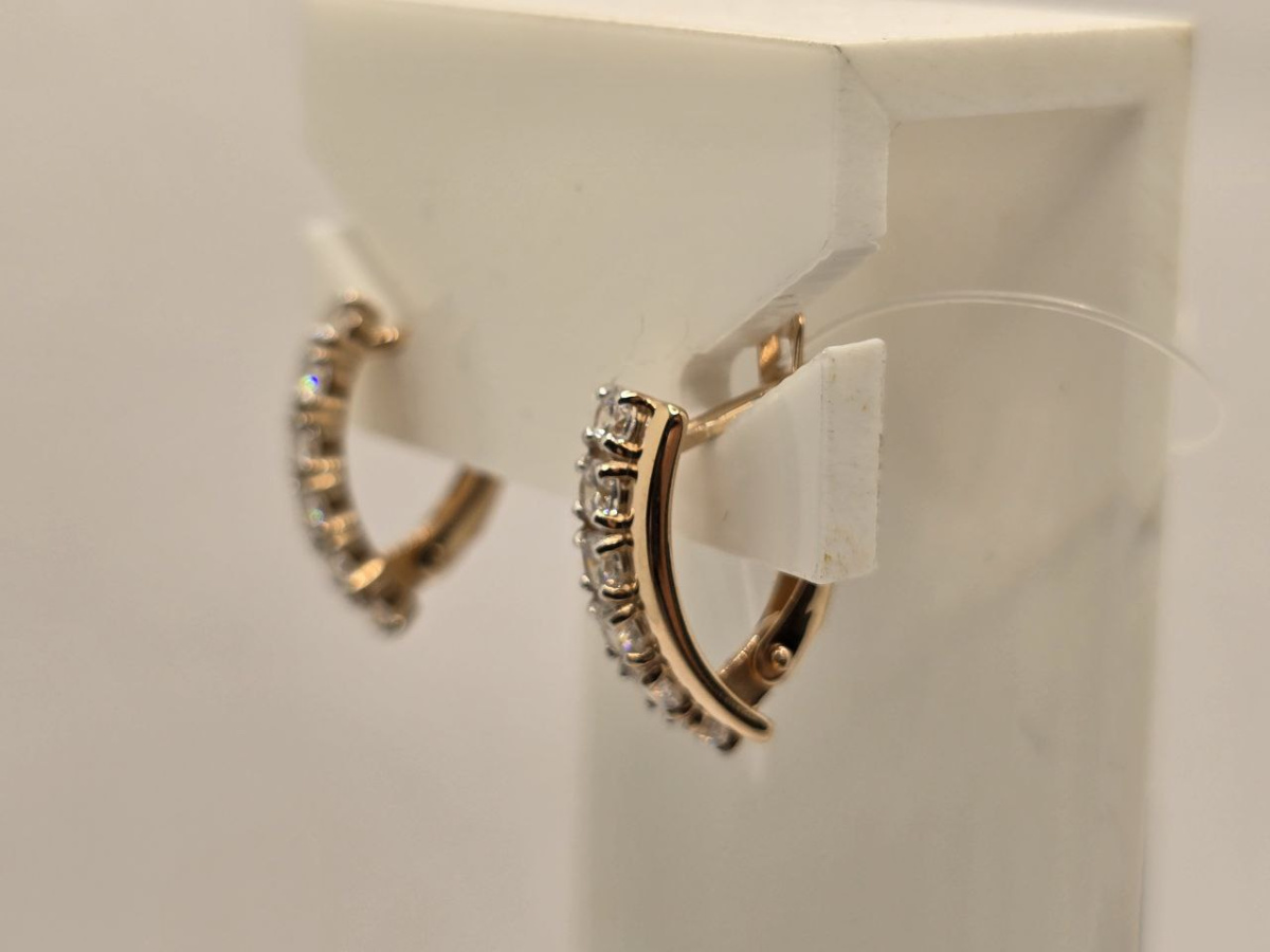 СЕРЬГИ С КАМНЯМИ (Au 585)