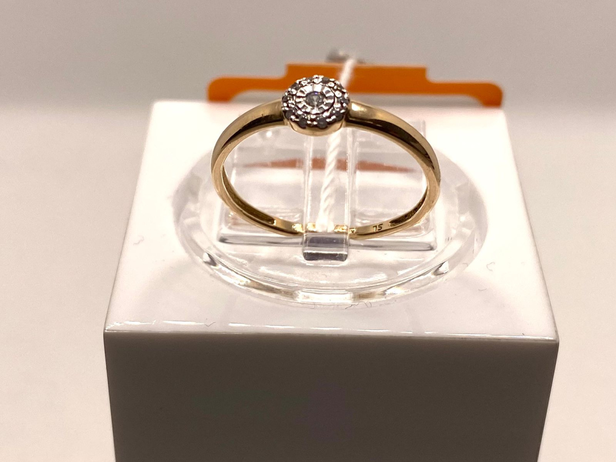 КОЛЬЦО С КАМНЯМИ (Au 585)