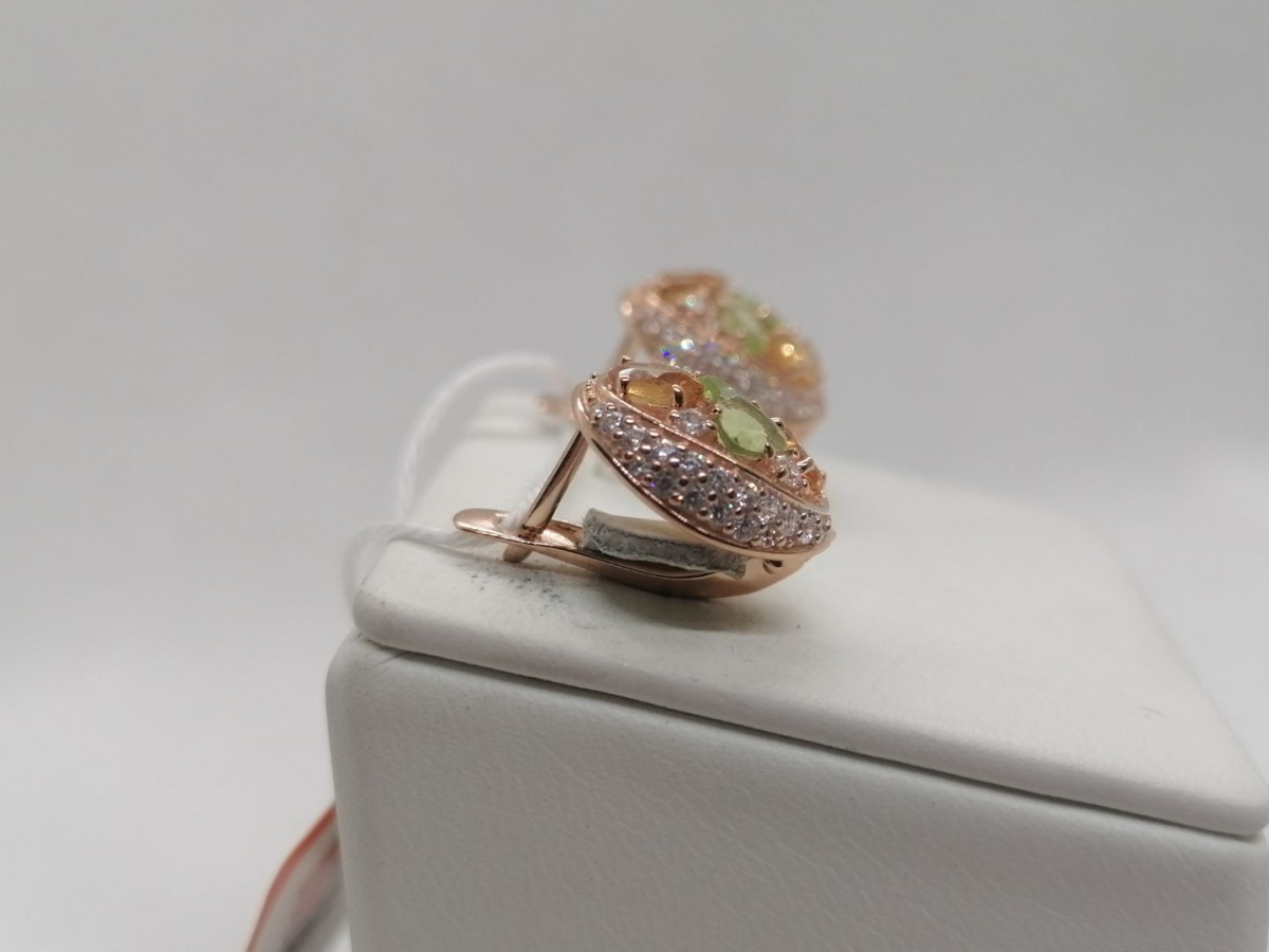 СЕРЬГИ С КАМНЯМИ (Au 585)