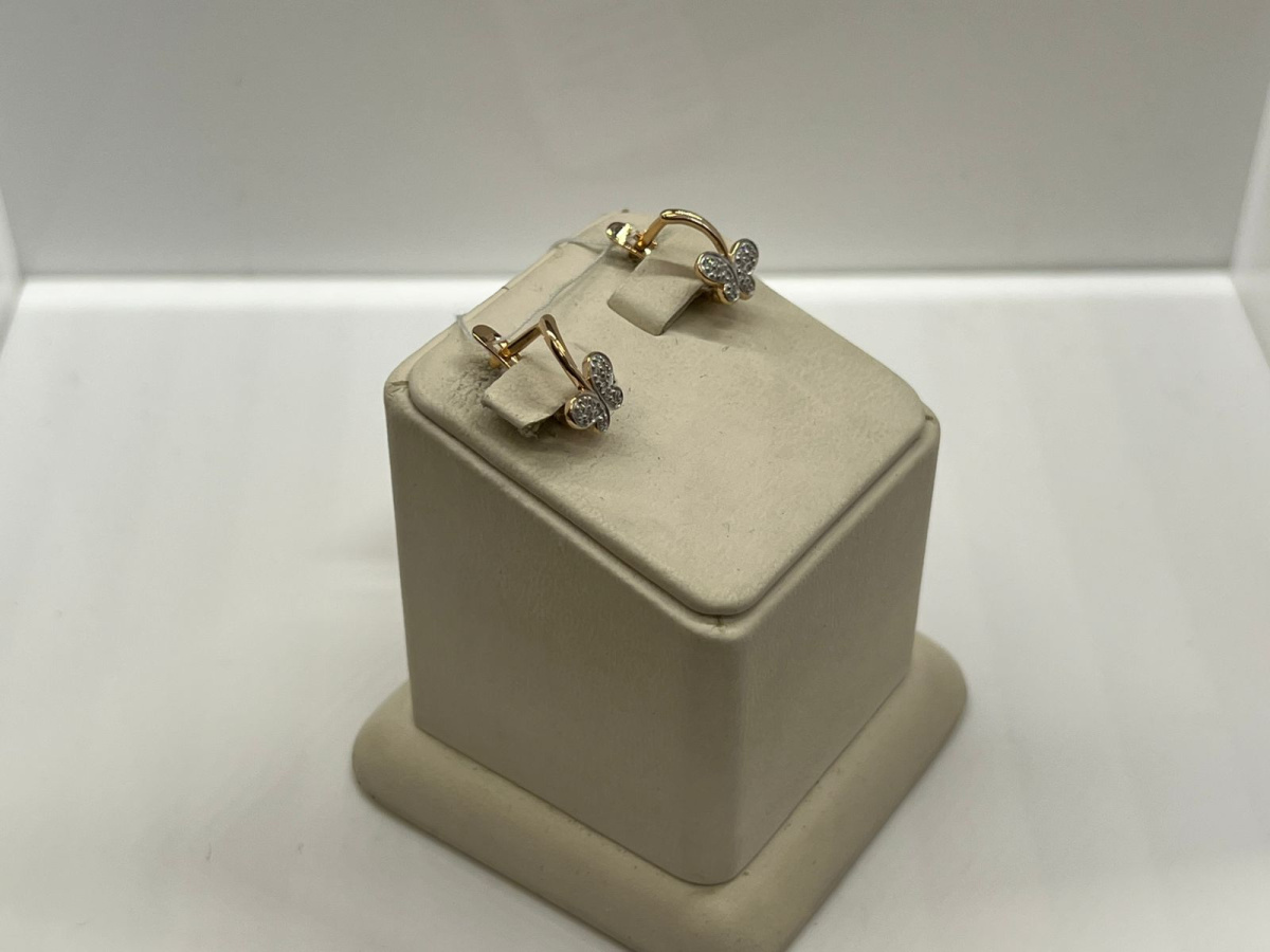 СЕРЬГИ С КАМНЯМИ (Au 585)