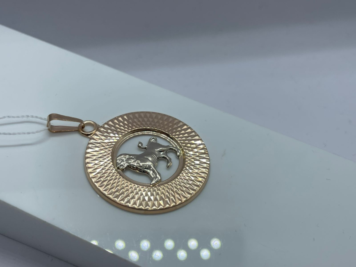 ПОДВЕСКА ЗНАК ЗОДИАКА ЛЕВ (Au 585)