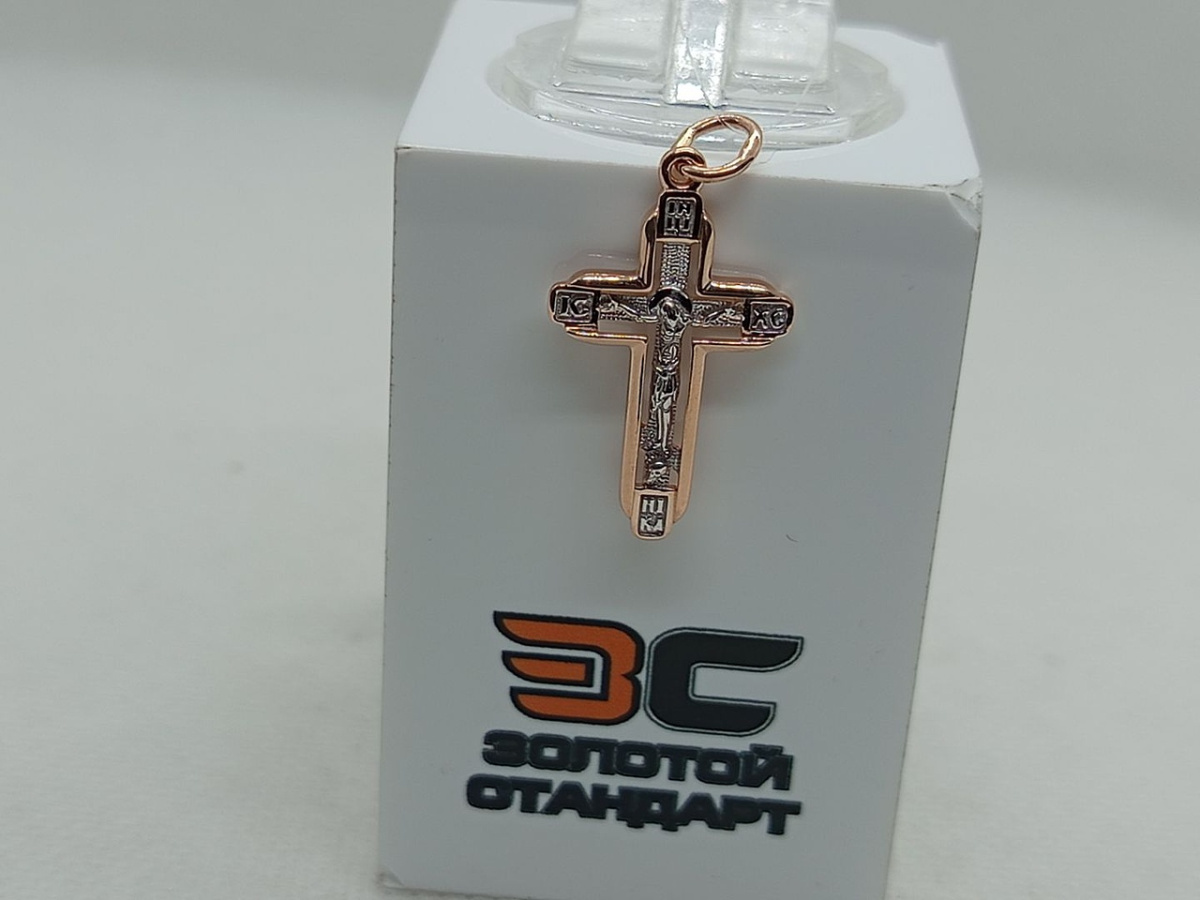 ПОДВЕСКА КРЕСТ без камня (Au 585)