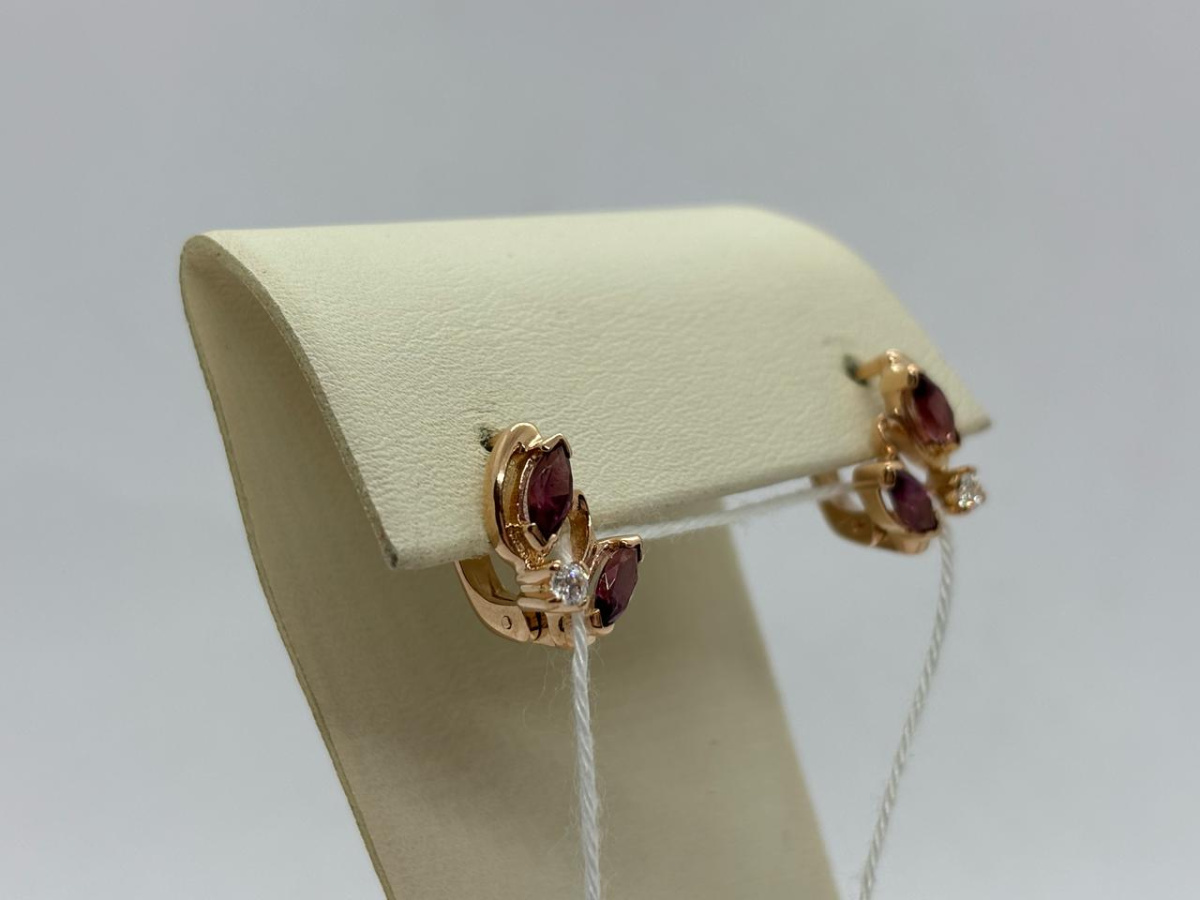 СЕРЬГИ С КАМНЯМИ (Au 585)