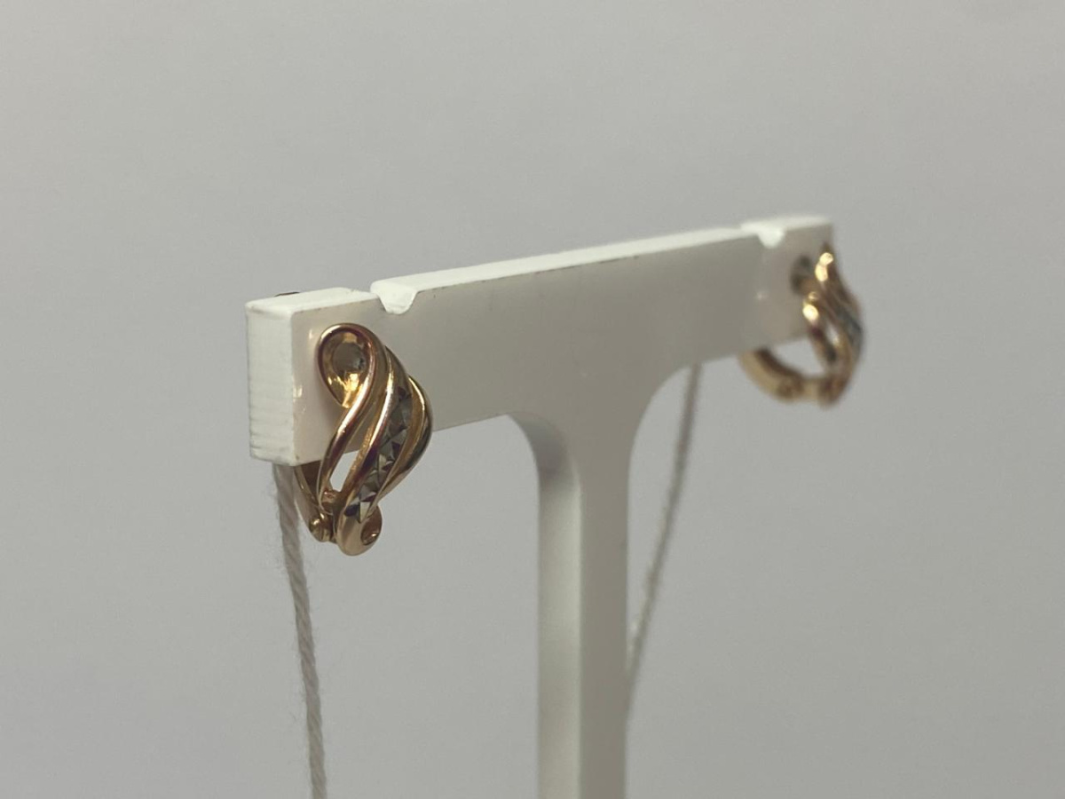 СЕРЬГИ БЕЗ КАМНЯ (Au 585)