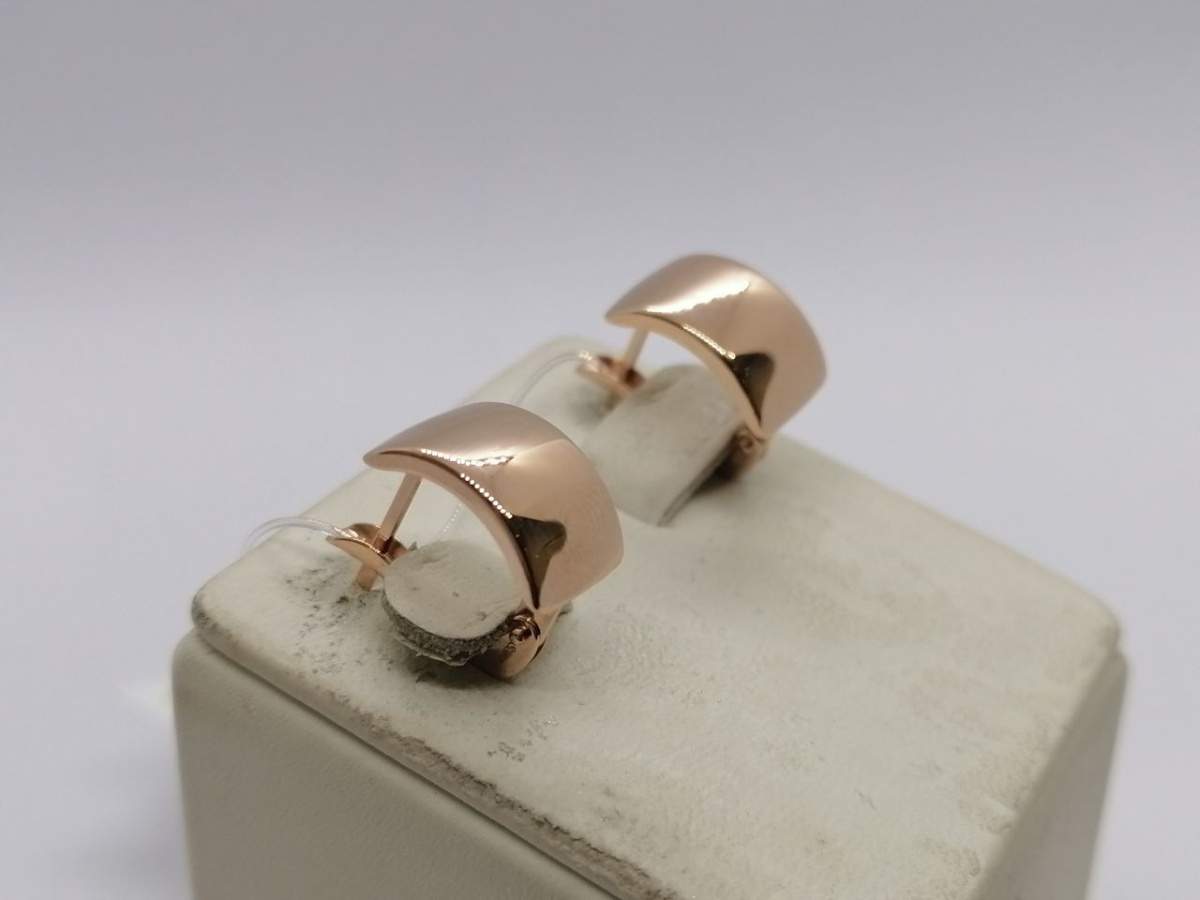 СЕРЬГИ БЕЗ КАМНЯ (Au 585)