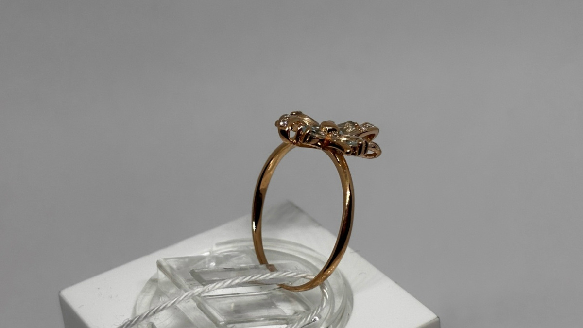 КОЛКМИ585 КОЛЬЦО С КАМНЯМИ (Au 585)