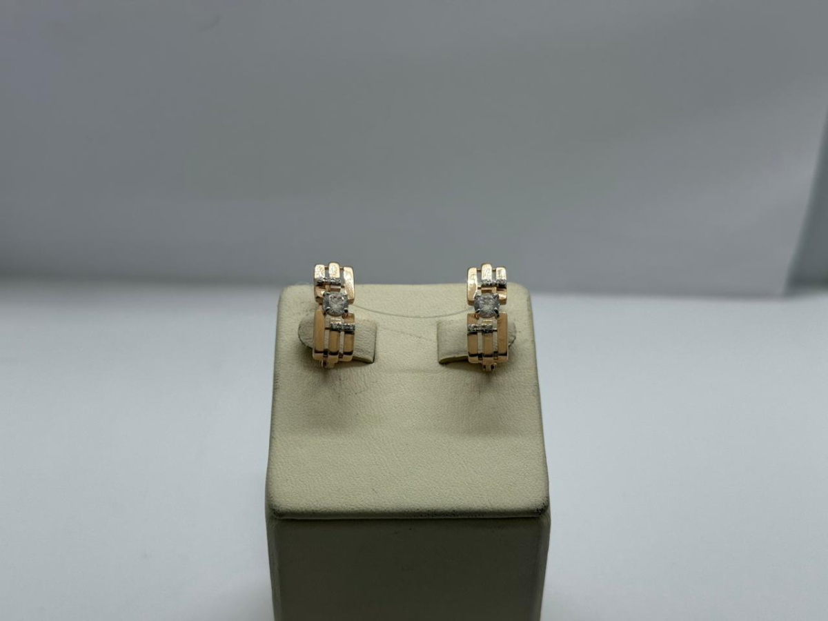 СЕРЬГИ С КАМНЯМИ (Au 585)