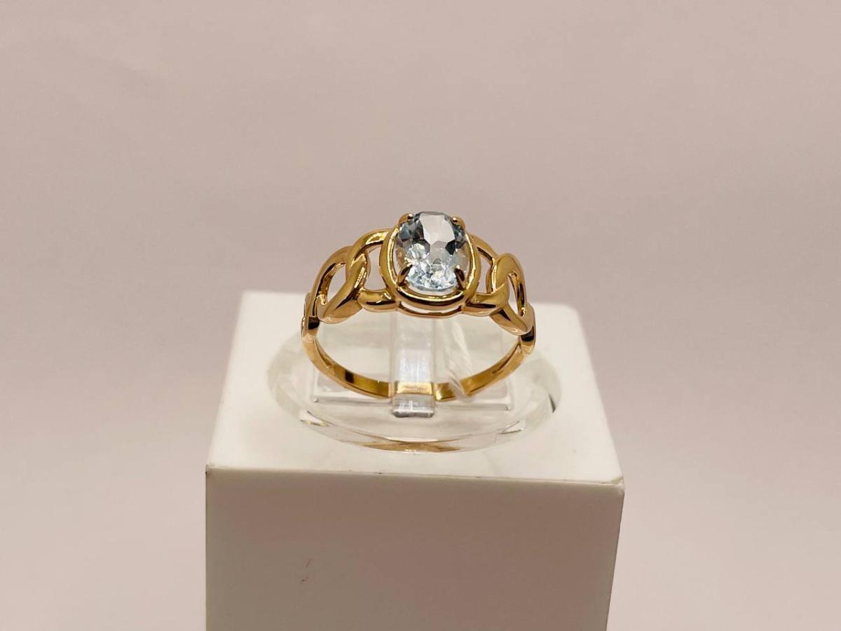 КОЛКМ585 КОЛЬЦО С КАМНЕМ (Au 585)