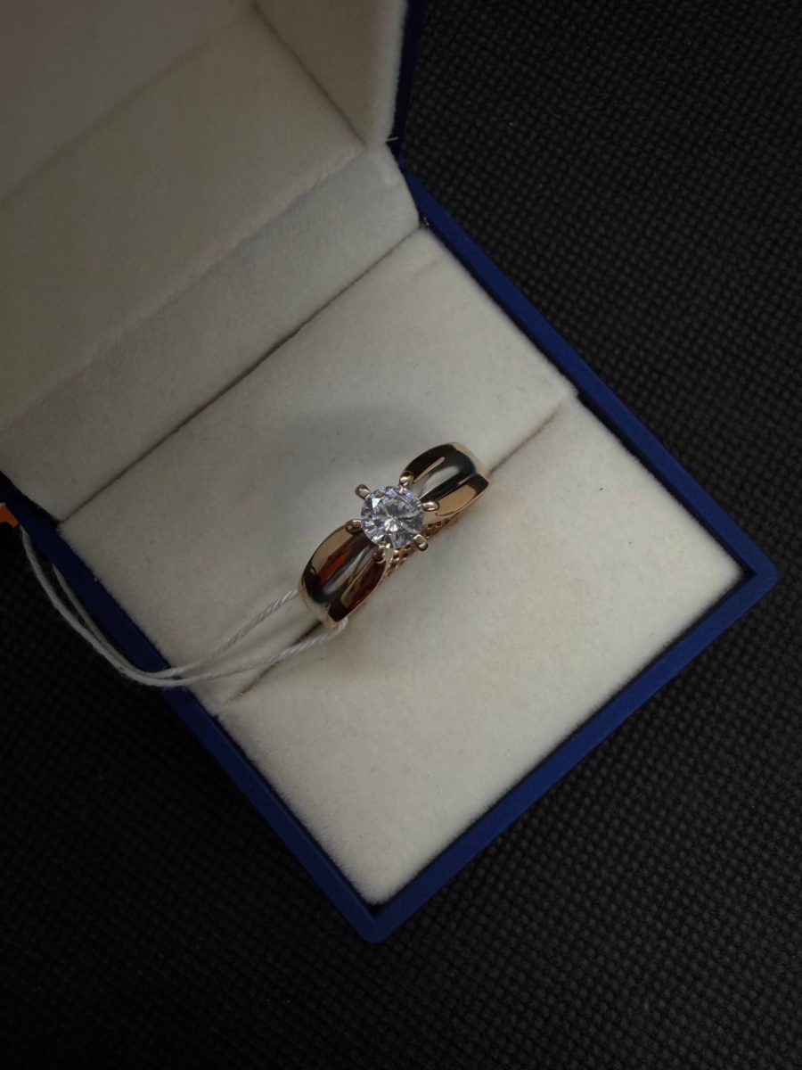 КОЛКМ585 КОЛЬЦО С КАМНЕМ (Au 585)