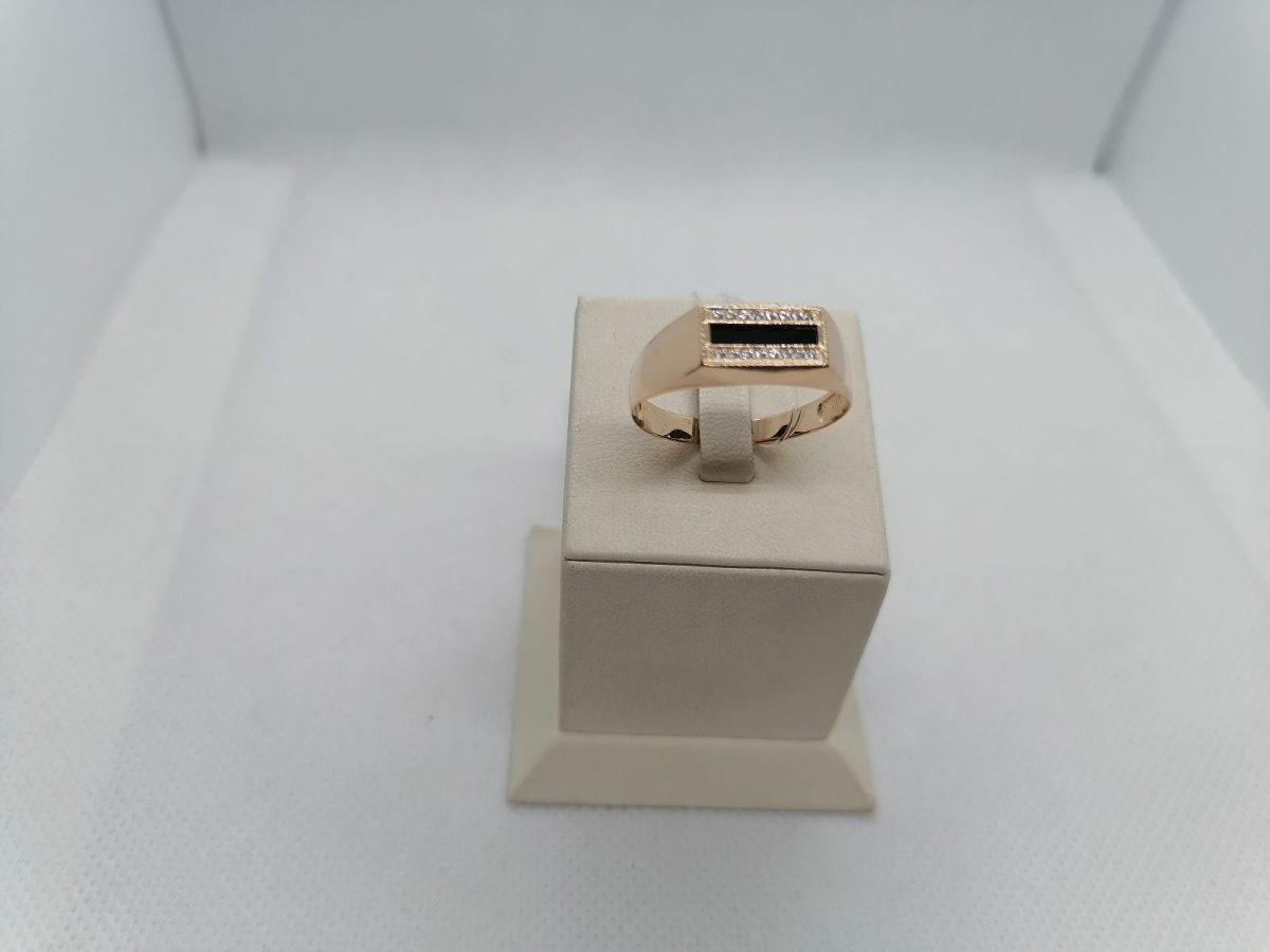 ПЕЧАТКА С КАМНЯМИ (Au 585)