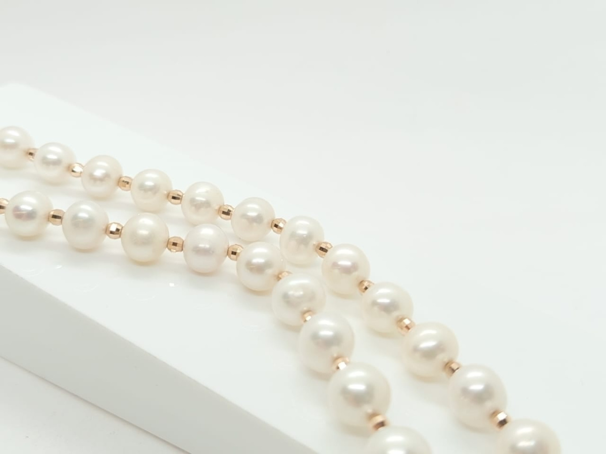 КОЛЬЕ ЖЕМЧУГ (Au 585)