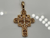 ПОДКБК585 ПОДВЕСКА КРЕСТ БЕЗ КАМНЯ (Au 585)