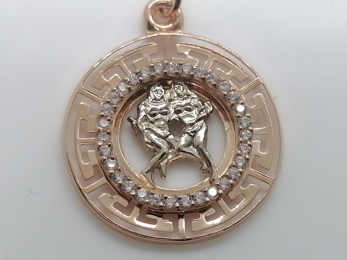 ПОДВЕСКА ЗНАК ЗОДИАКА БЛИЗНЕЦЫ Au 585