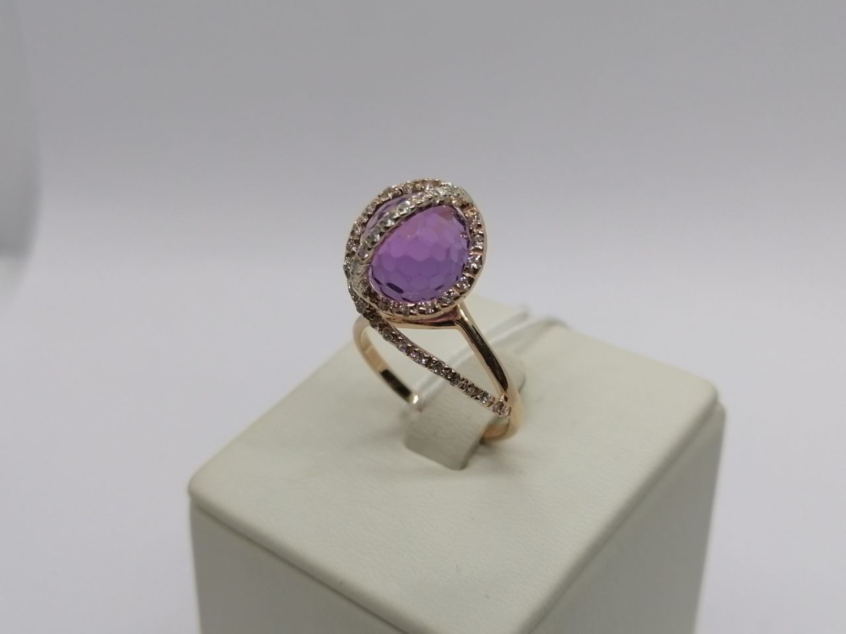 КОЛКМИ585 КОЛЬЦО С КАМНЯМИ (Au 585)