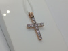 ПОДВЕСКА КРЕСТ С КАМНЯМИ (Au 585)
